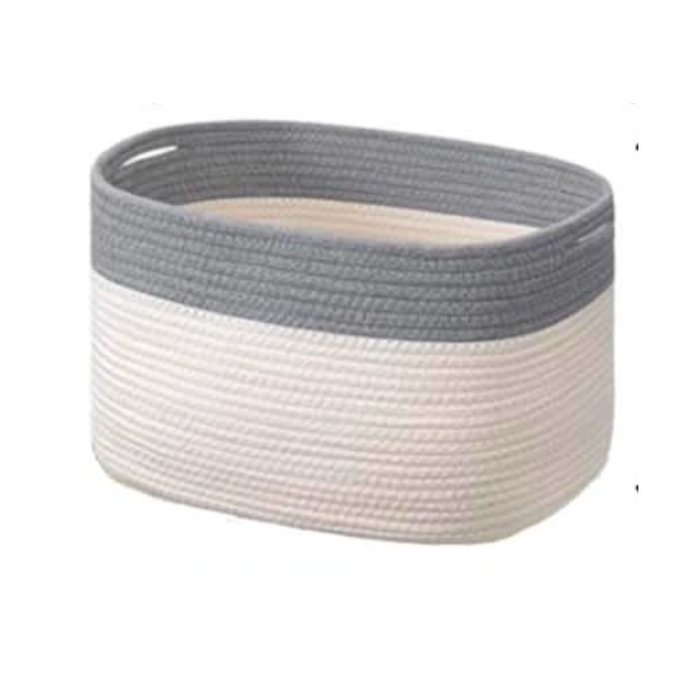 Medium Basket Cotton Rope, Laundry, Bedroom, Living Room Storageâ
